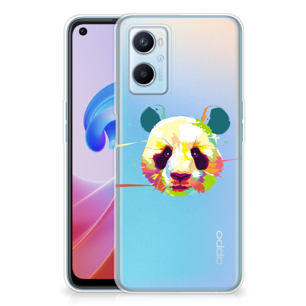 OPPO A96 | OPPO A76 Telefoonhoesje met Naam Panda Color