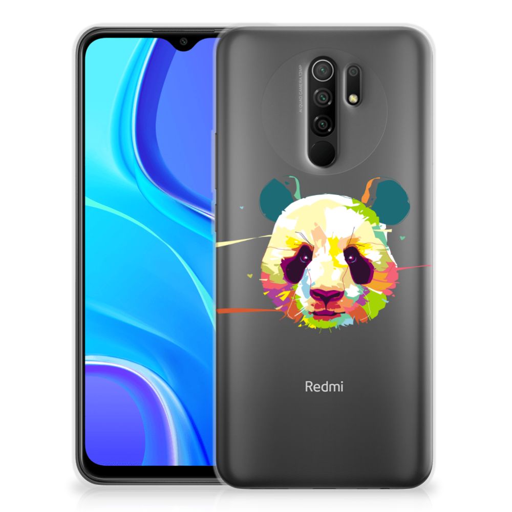 Xiaomi Redmi 9 Telefoonhoesje met Naam Panda Color