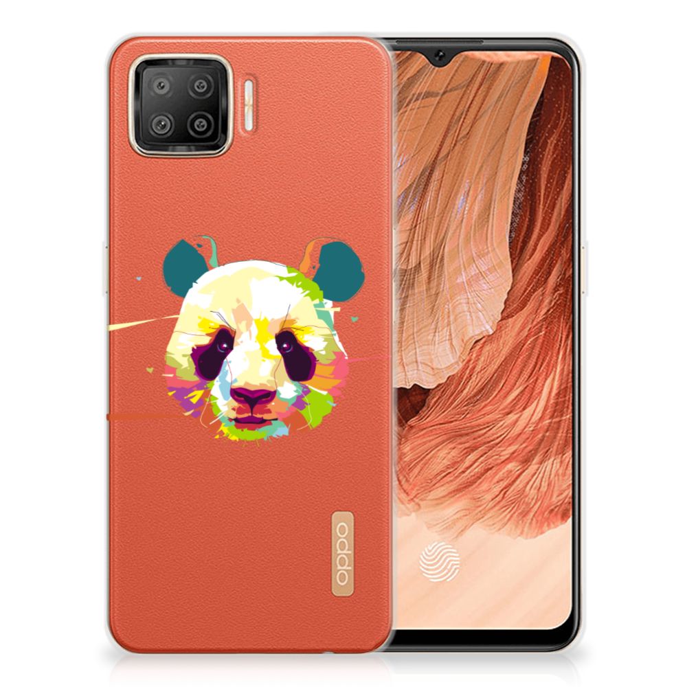 OPPO A73 4G Telefoonhoesje met Naam Panda Color