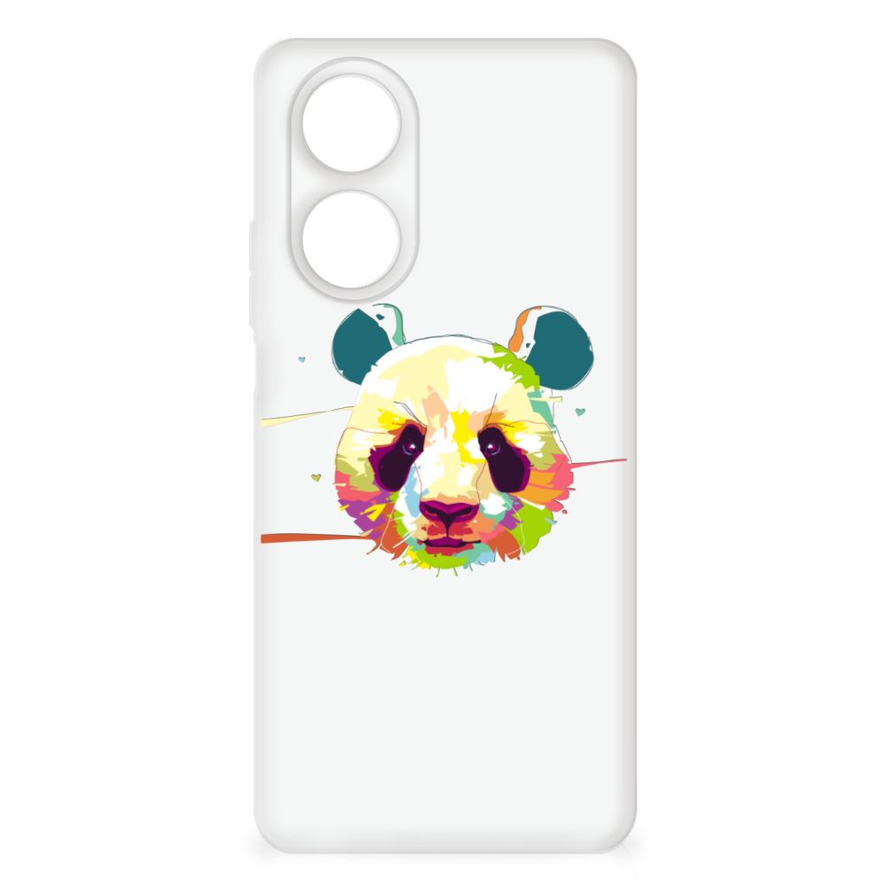 OPPO A58 4G Telefoonhoesje met Naam Panda Color