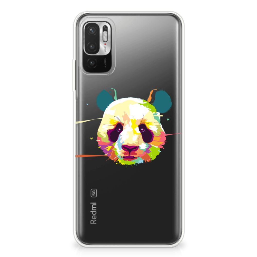 Xiaomi Redmi Note 10/10T 5G | Poco M3 Pro Telefoonhoesje met Naam Panda Color