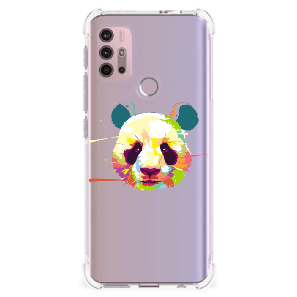 Motorola Moto G30 | G20 | G10 Stevig Bumper Hoesje Panda Color