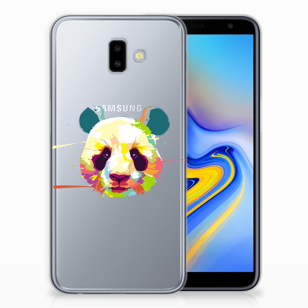 Samsung Galaxy J6 Plus (2018) Telefoonhoesje met Naam Panda Color