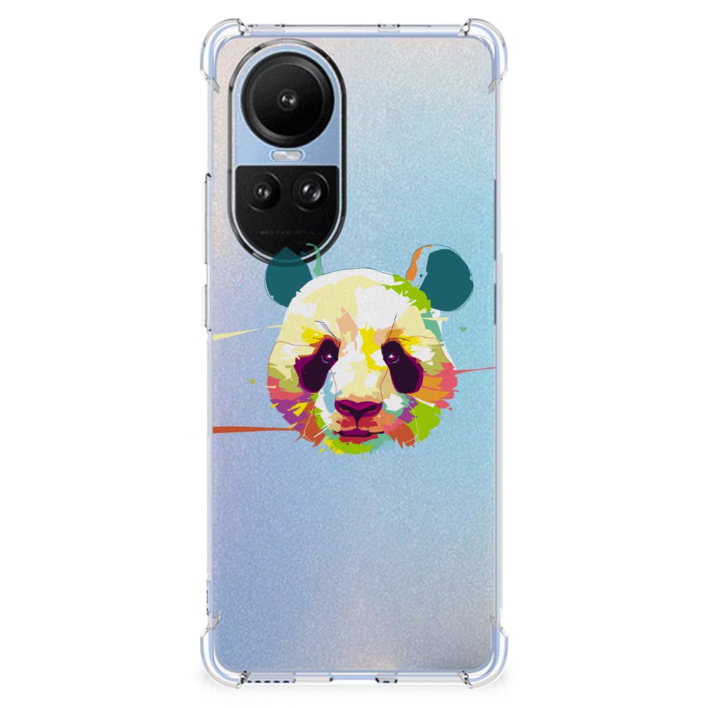 OPPO Reno10 | 10 Pro Stevig Bumper Hoesje Panda Color