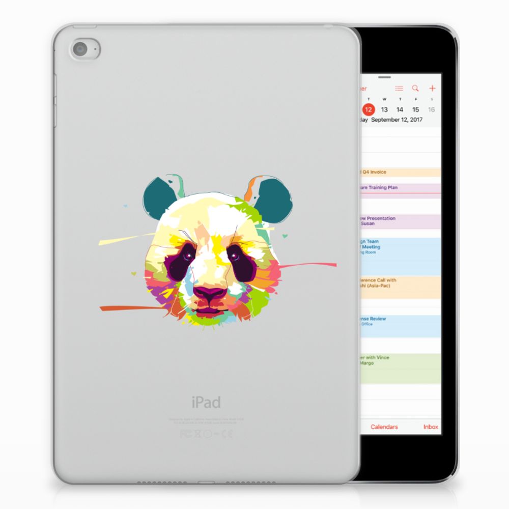 Apple iPad Mini 4 Tablethoesje Design Panda Color