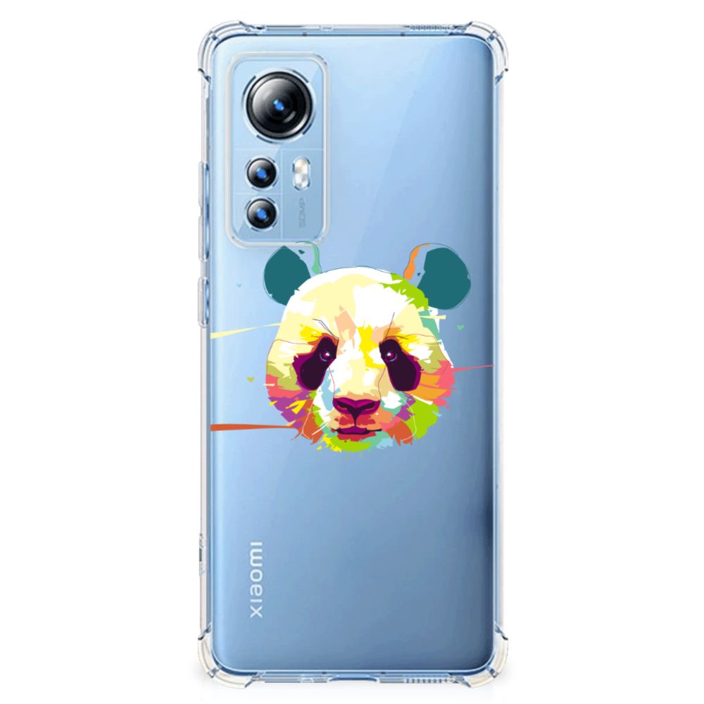 Xiaomi 12 Lite Stevig Bumper Hoesje Panda Color