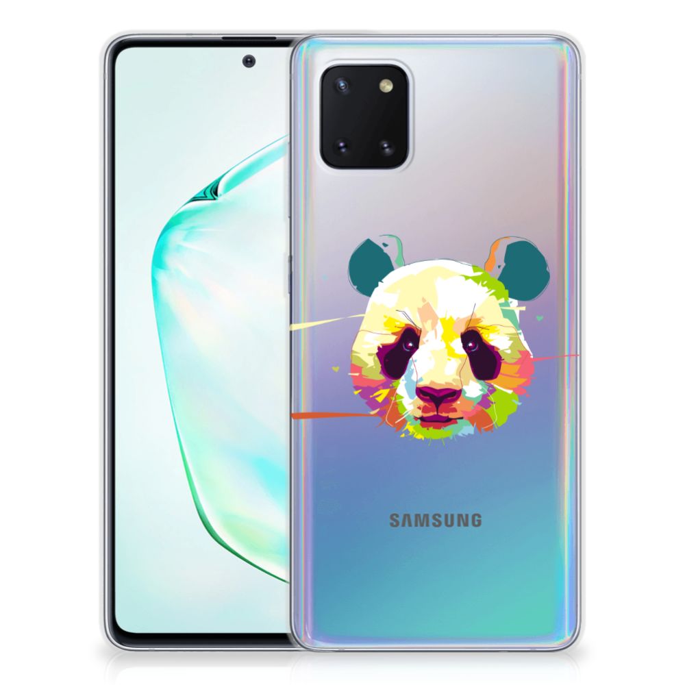 Samsung Galaxy Note 10 Lite Telefoonhoesje met Naam Panda Color