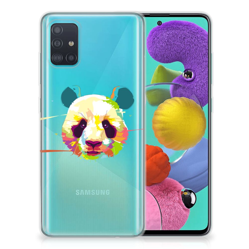 Samsung Galaxy A51 Telefoonhoesje met Naam Panda Color