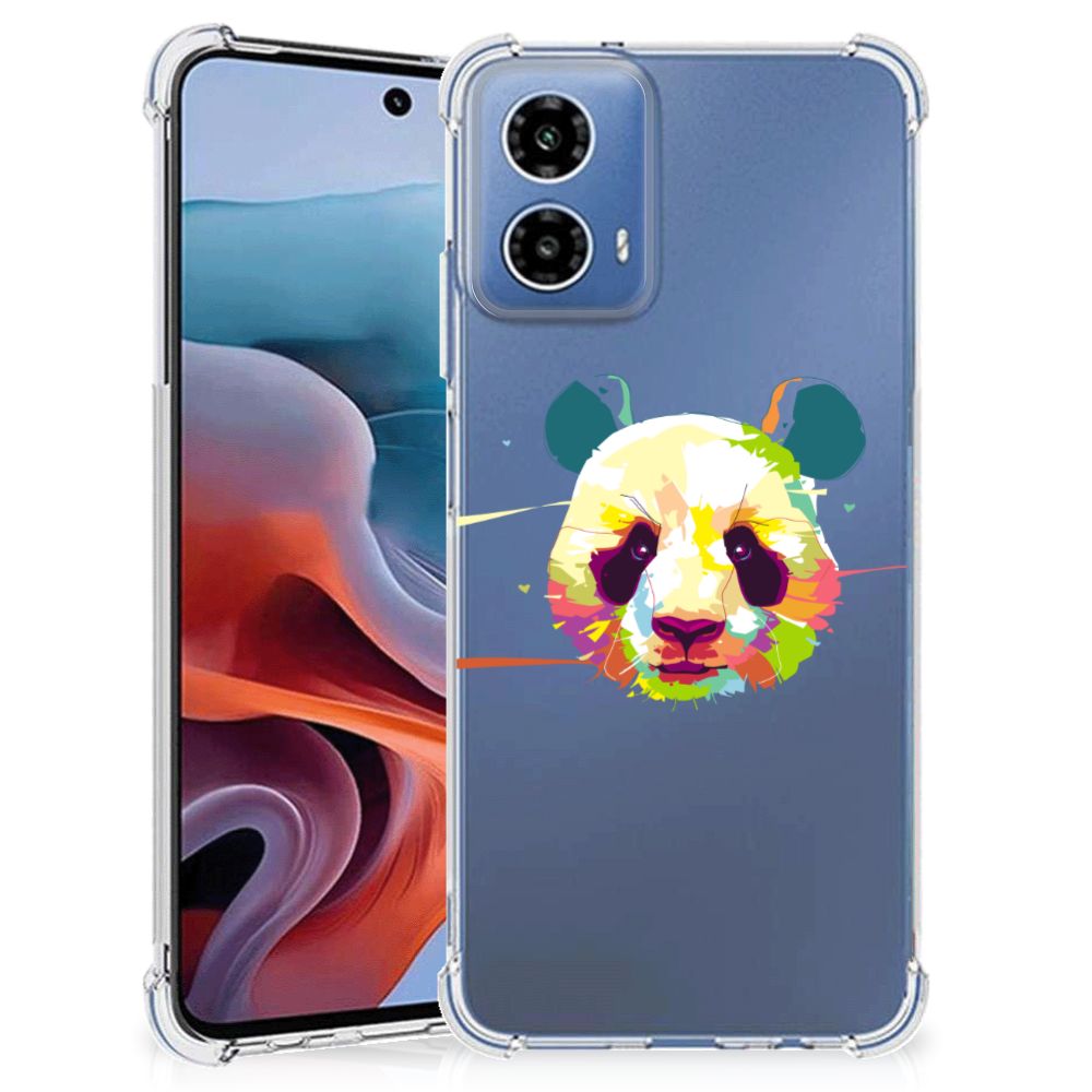 Motorola Moto G34 Stevig Bumper Hoesje Panda Color