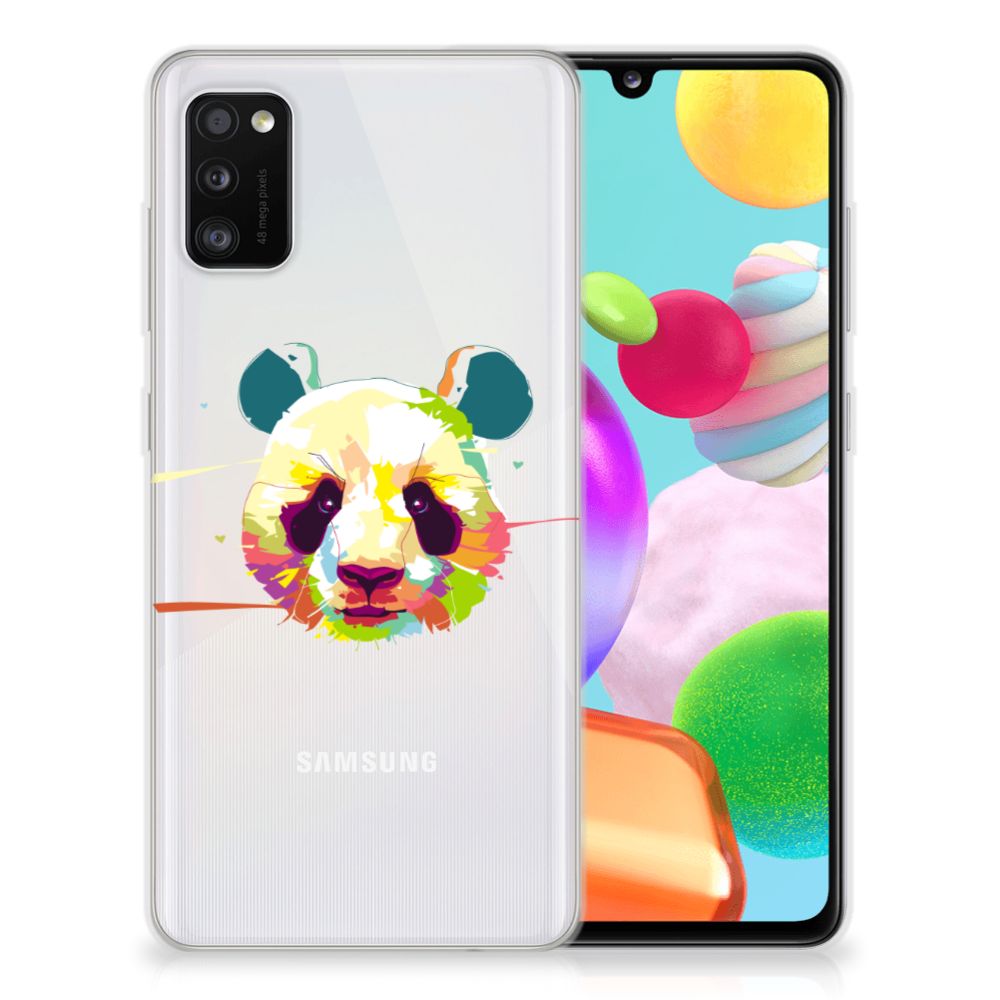Samsung Galaxy A41 Telefoonhoesje met Naam Panda Color