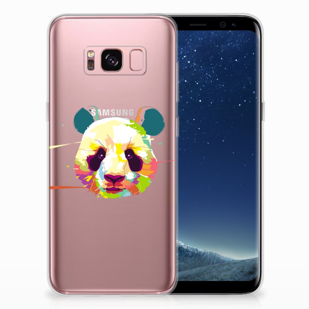 Samsung Galaxy S8 Telefoonhoesje met Naam Panda Color
