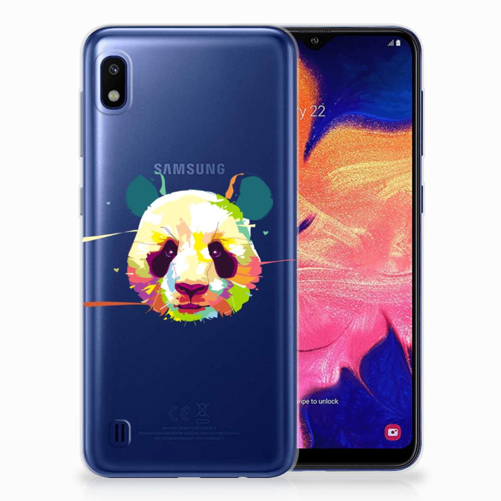 Samsung Galaxy A10 Telefoonhoesje met Naam Panda Color