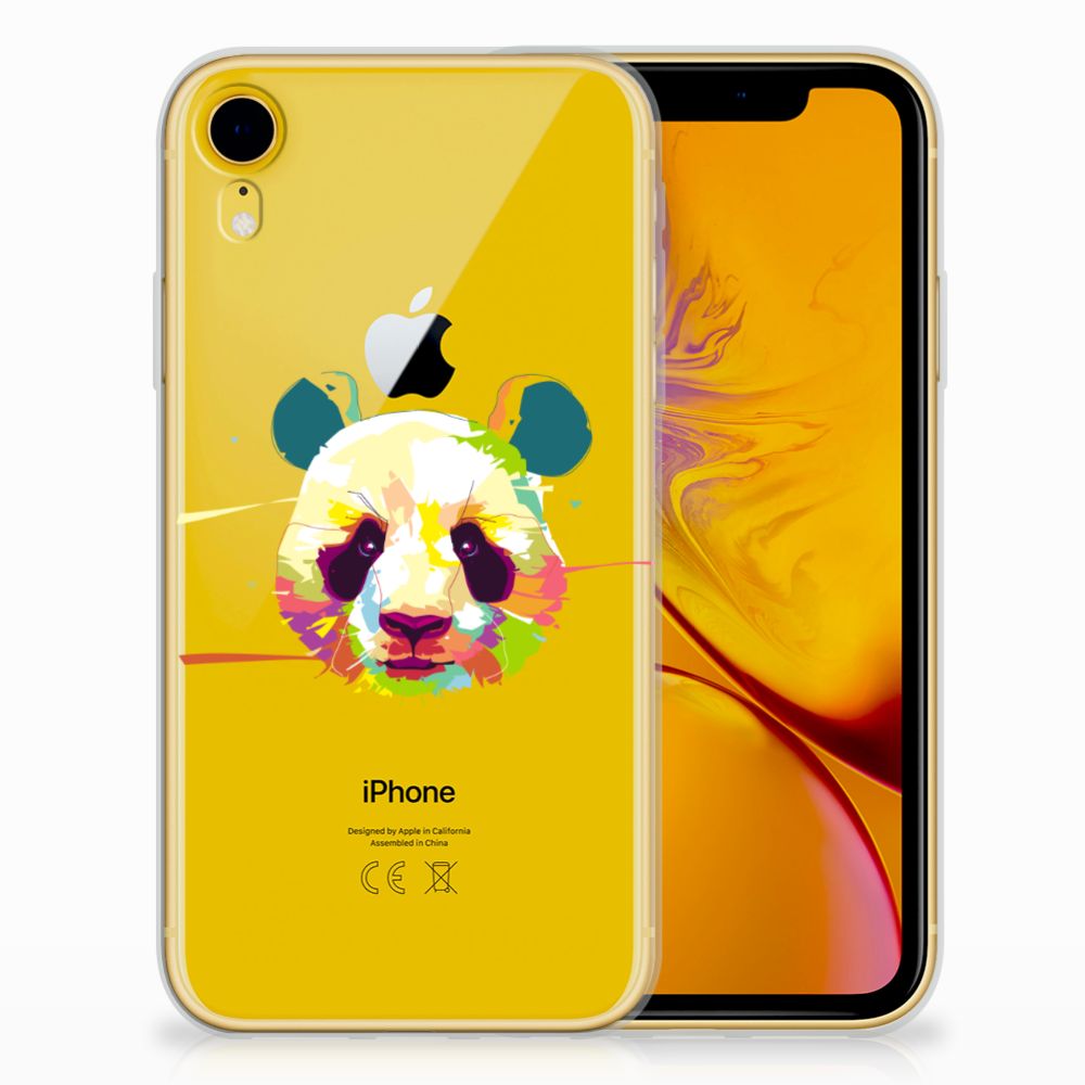 Apple iPhone Xr Telefoonhoesje met Naam Panda Color