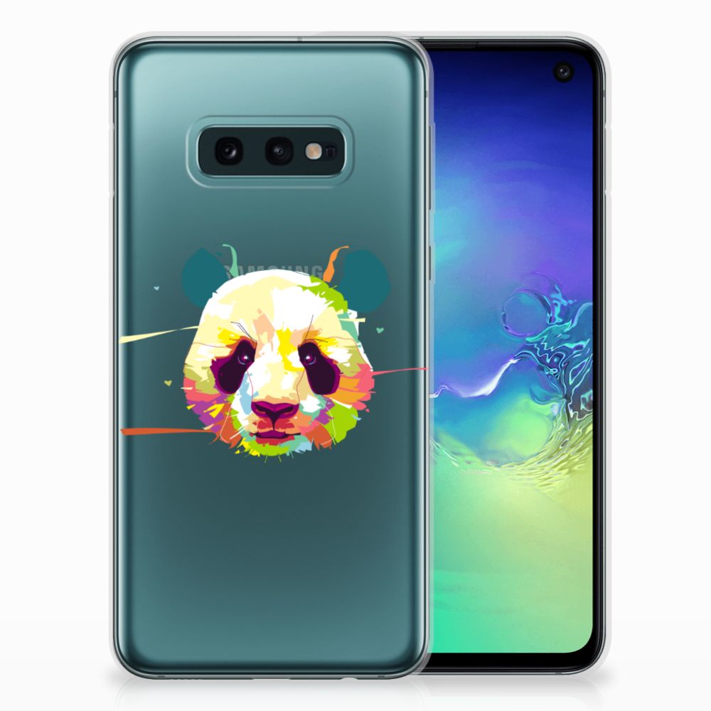 Samsung Galaxy S10e Telefoonhoesje met Naam Panda Color