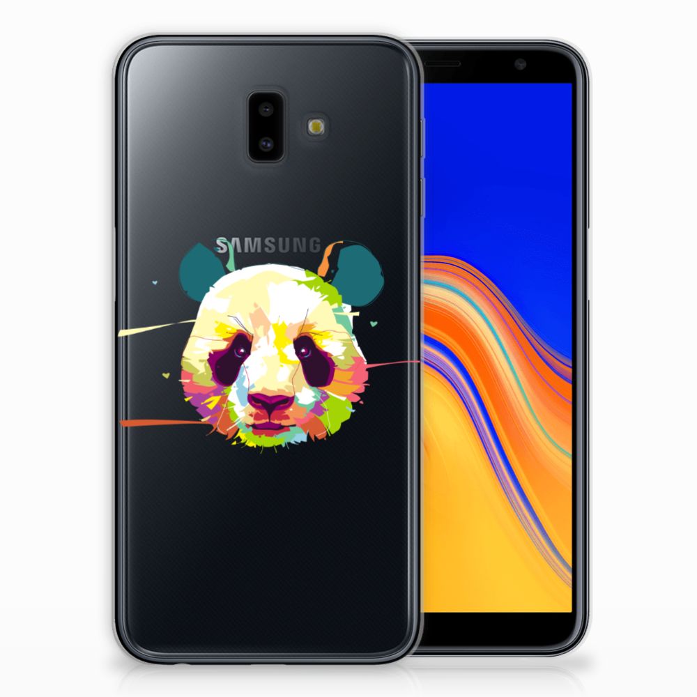 Samsung Galaxy J6 Plus (2018) Telefoonhoesje met Naam Panda Color