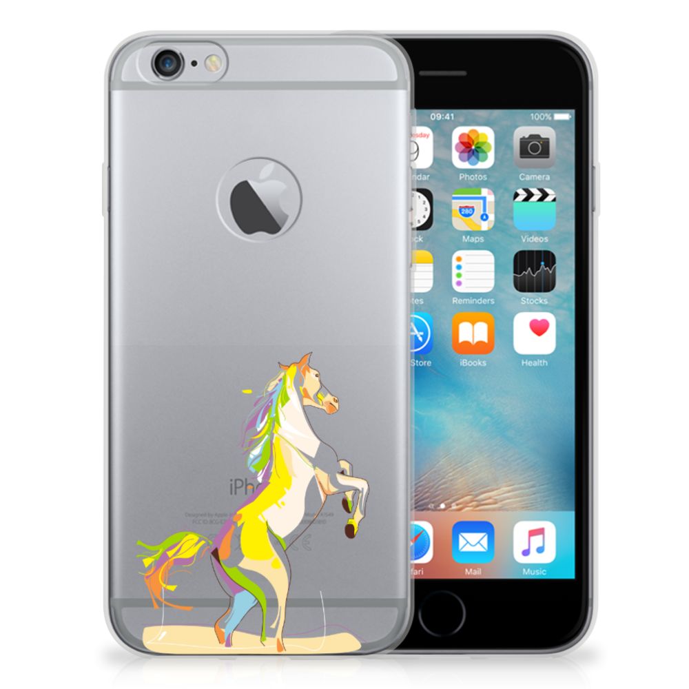 Apple iPhone 6 Plus | 6s Plus Telefoonhoesje met Naam Horse Color