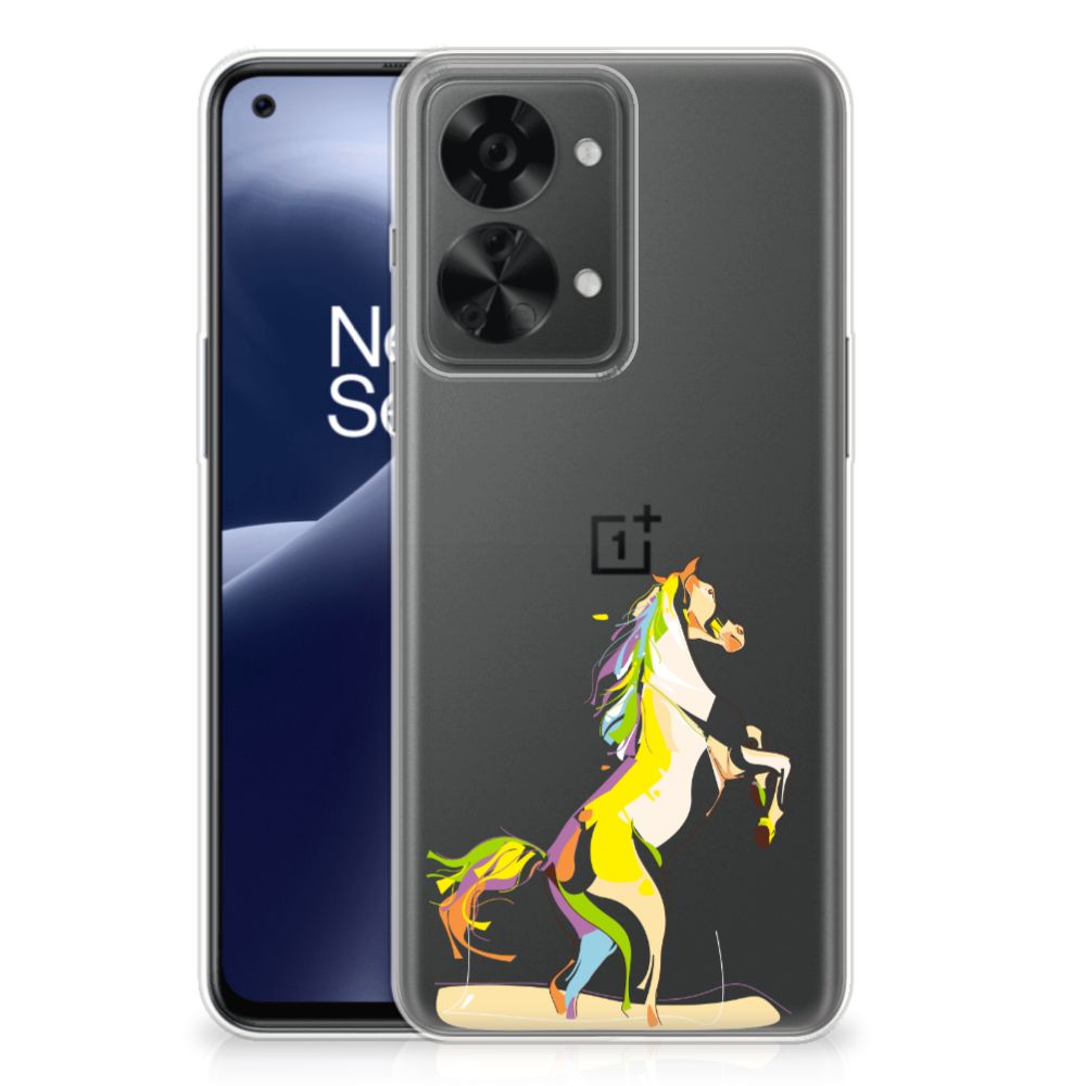 OnePlus Nord 2T Telefoonhoesje met Naam Horse Color
