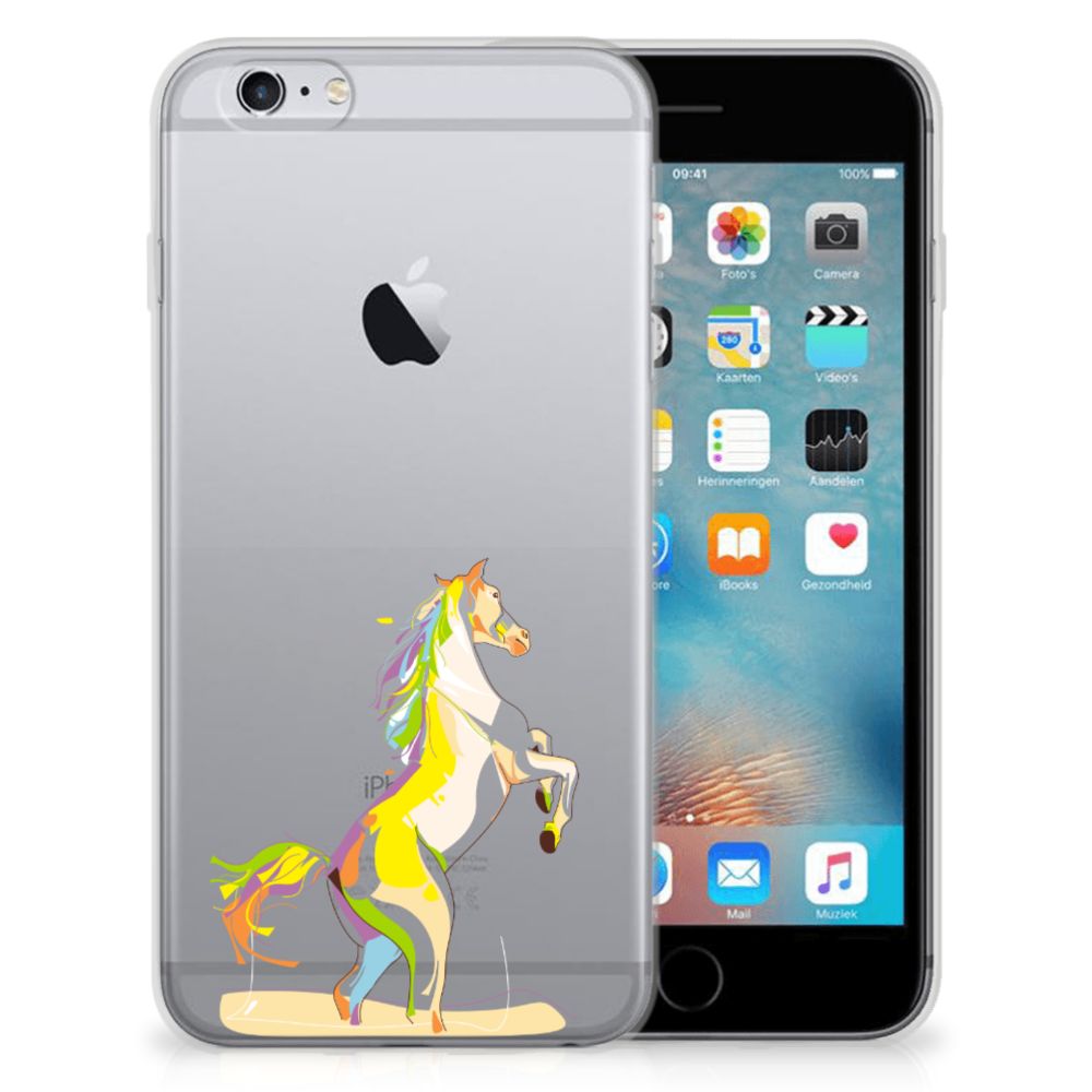 Apple iPhone 6 | 6s Telefoonhoesje met Naam Horse Color