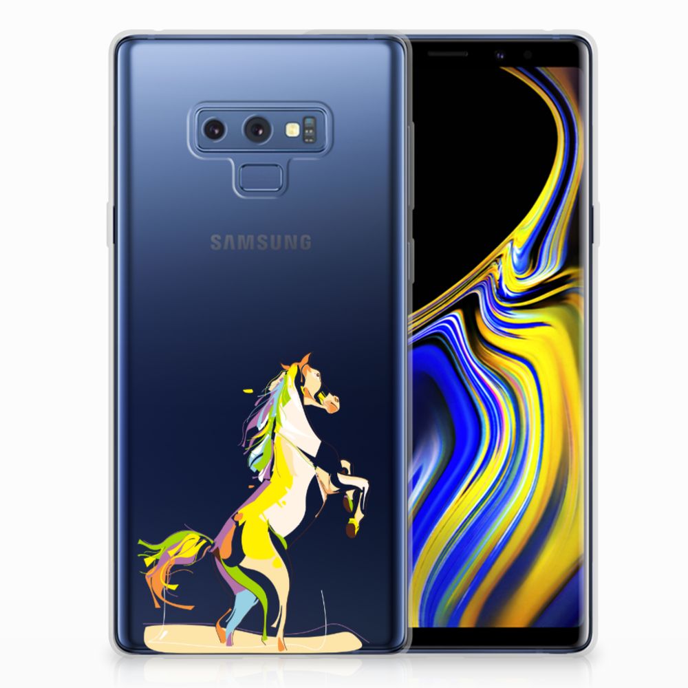 Samsung Galaxy Note 9 Telefoonhoesje met Naam Horse Color