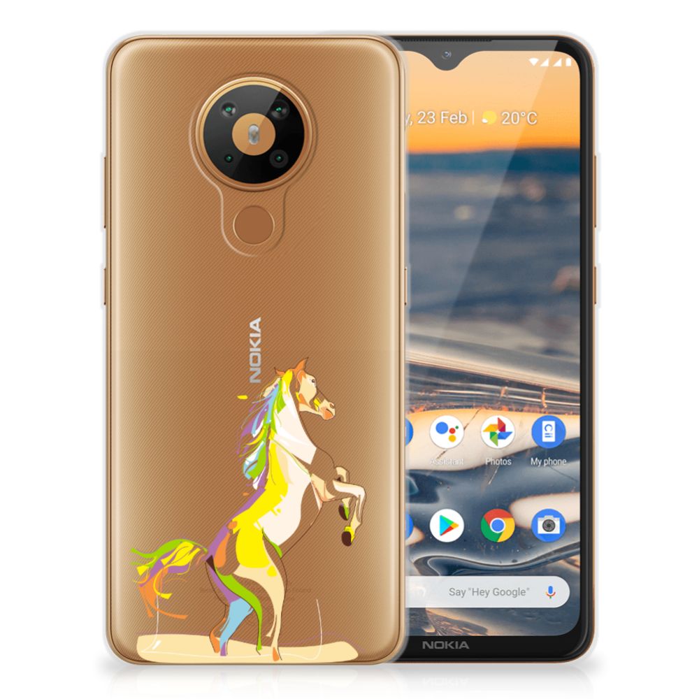Nokia 5.3 Telefoonhoesje met Naam Horse Color
