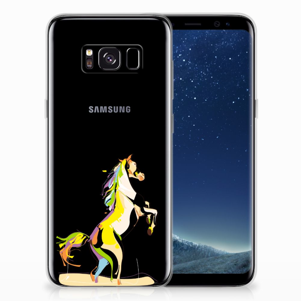 Samsung Galaxy S8 Telefoonhoesje met Naam Horse Color