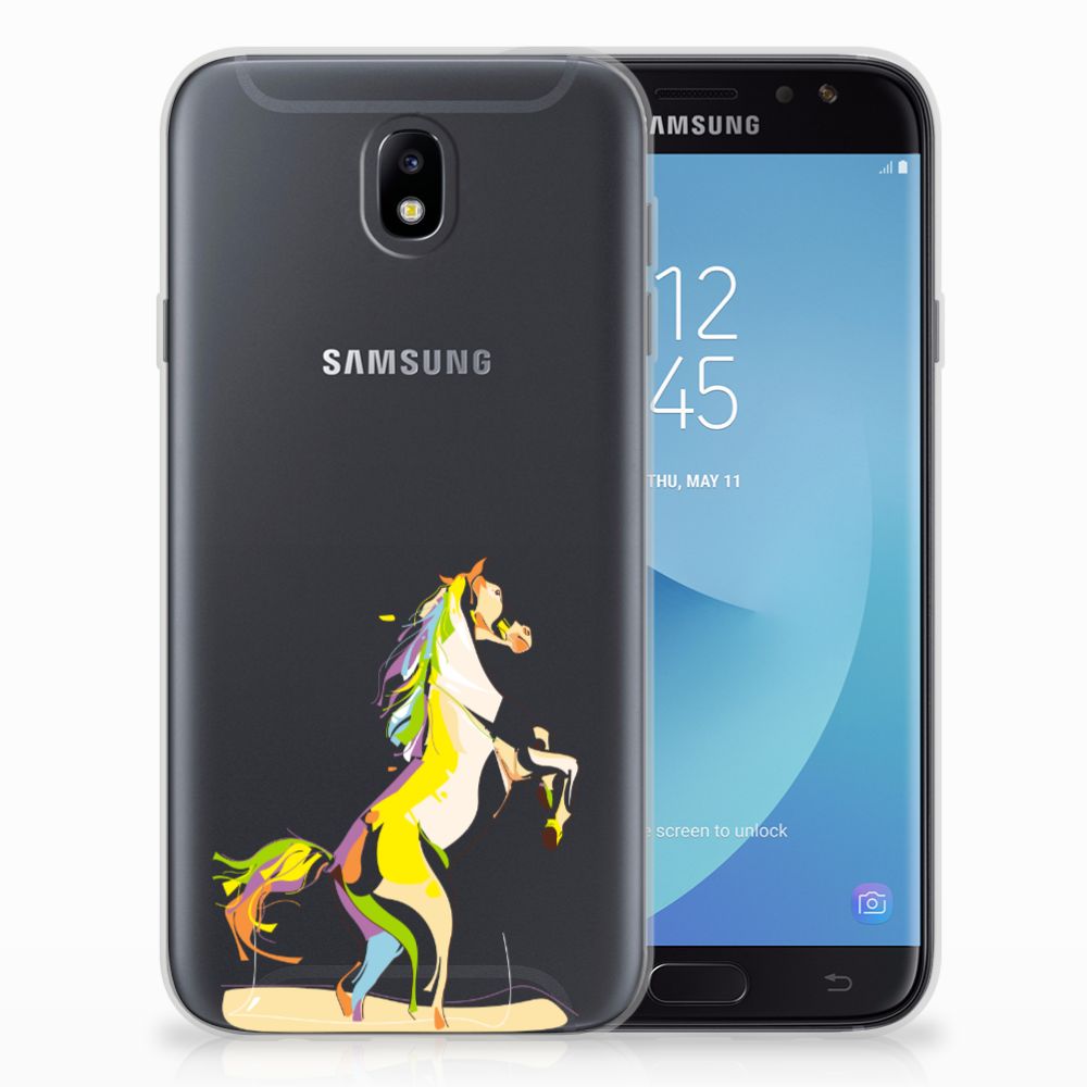 Samsung Galaxy J7 2017 | J7 Pro Telefoonhoesje met Naam Horse Color