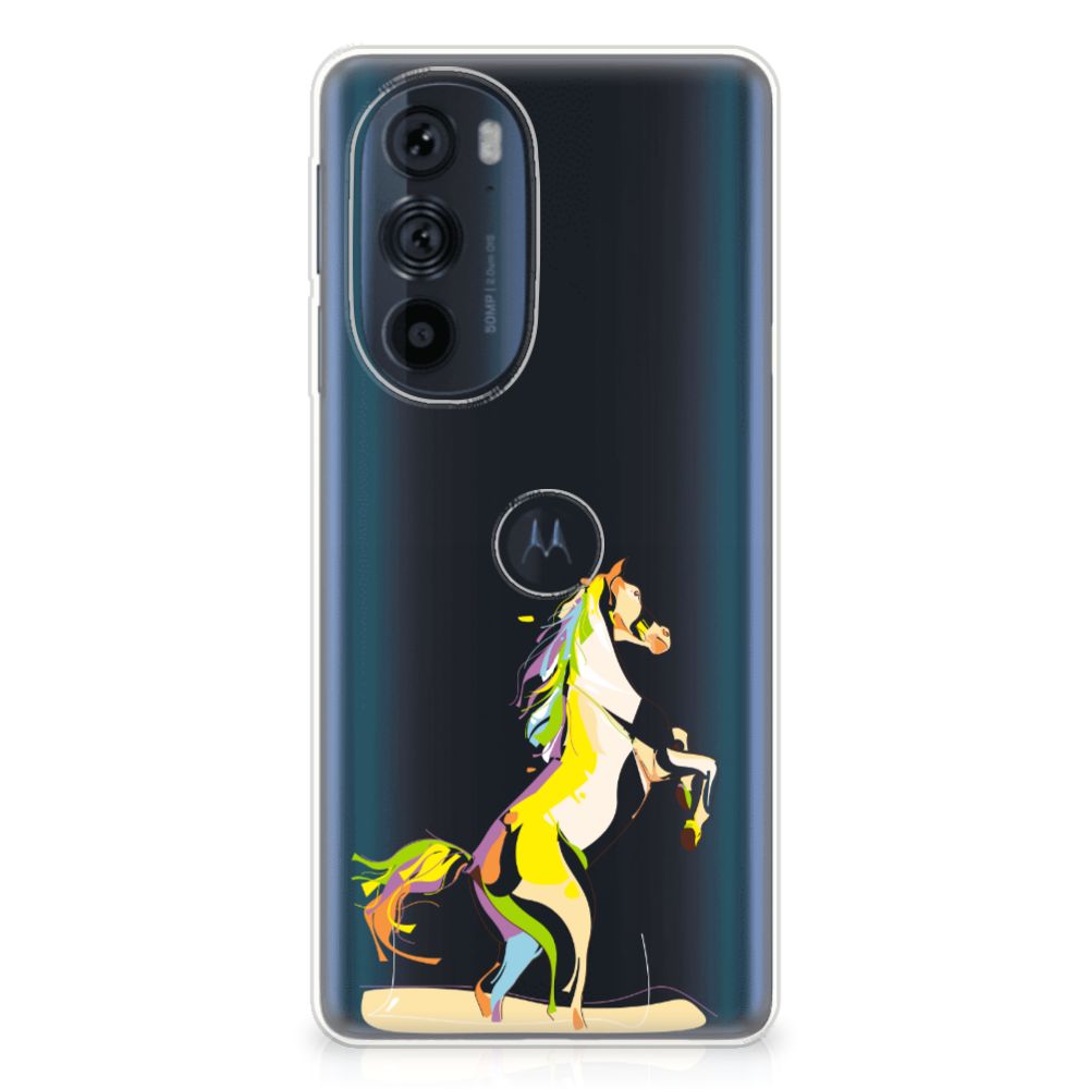Motorola Edge 30 Pro Telefoonhoesje met Naam Horse Color
