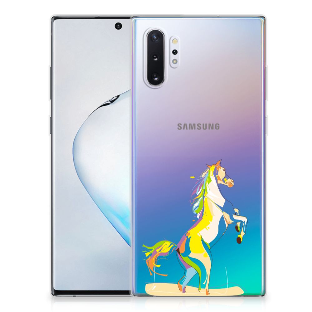 Samsung Galaxy Note 10 Plus Telefoonhoesje met Naam Horse Color
