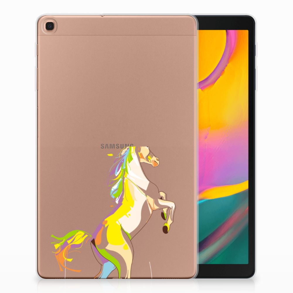 Samsung Galaxy Tab A 10.1 (2019) Uniek Tablethoesje Horse Color