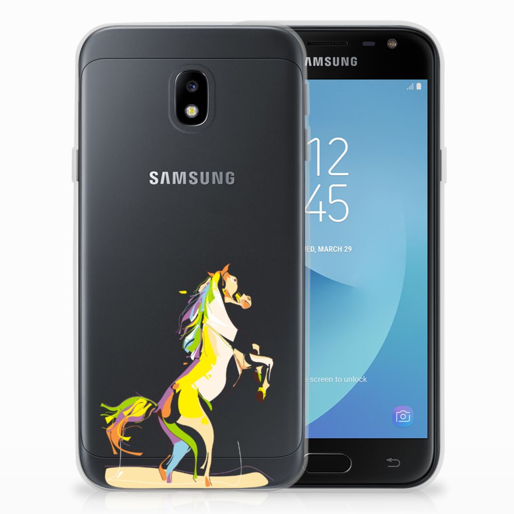 Samsung Galaxy J3 2017 Telefoonhoesje met Naam Horse Color