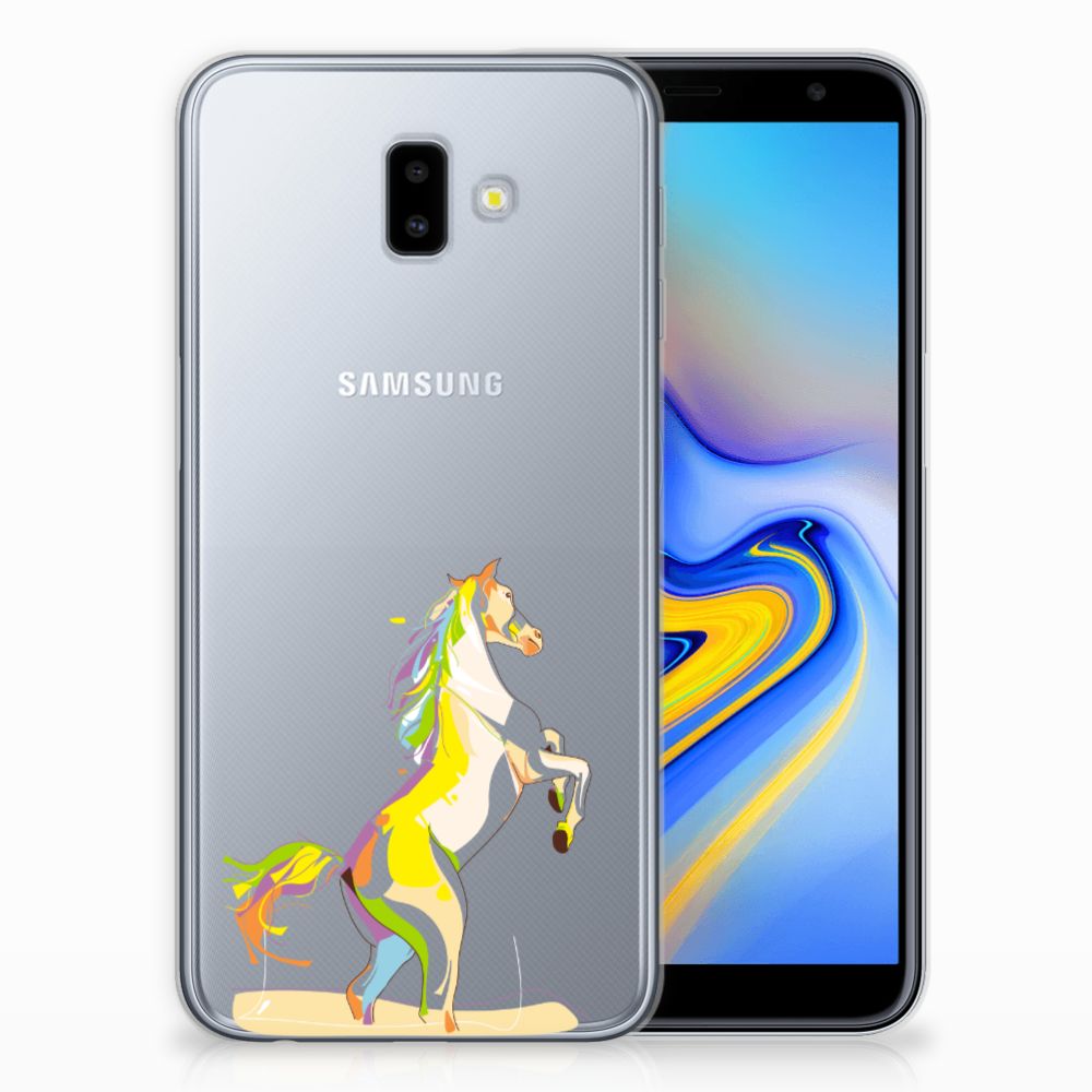 Samsung Galaxy J6 Plus (2018) Telefoonhoesje met Naam Horse Color