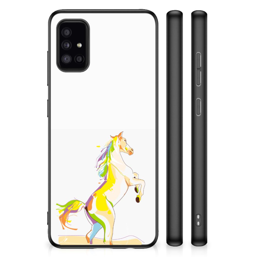 Samsung Galaxy A51 Bumper Hoesje Horse Color