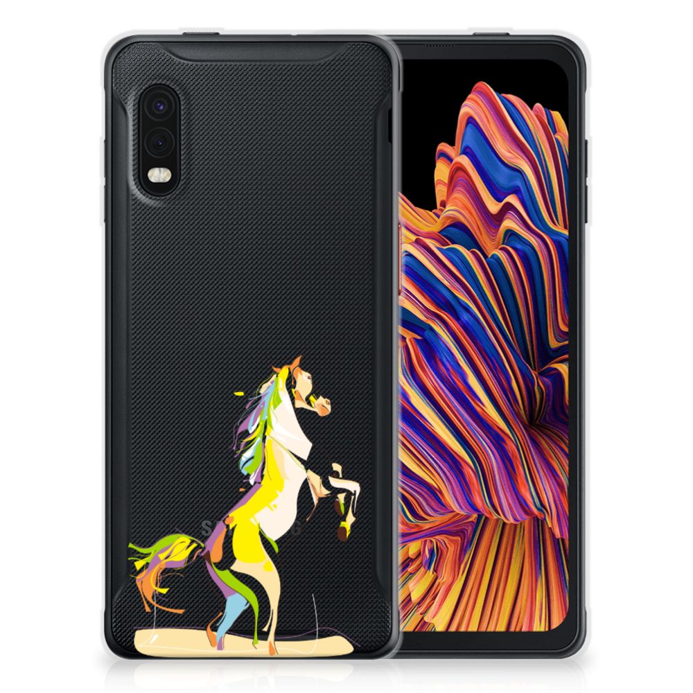 Samsung Xcover Pro Telefoonhoesje met Naam Horse Color
