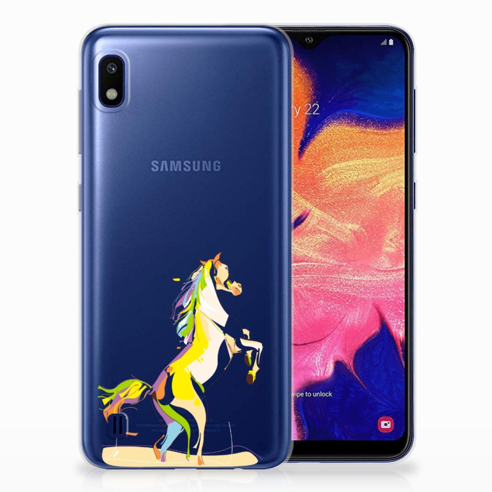 Samsung Galaxy A10 Telefoonhoesje met Naam Horse Color