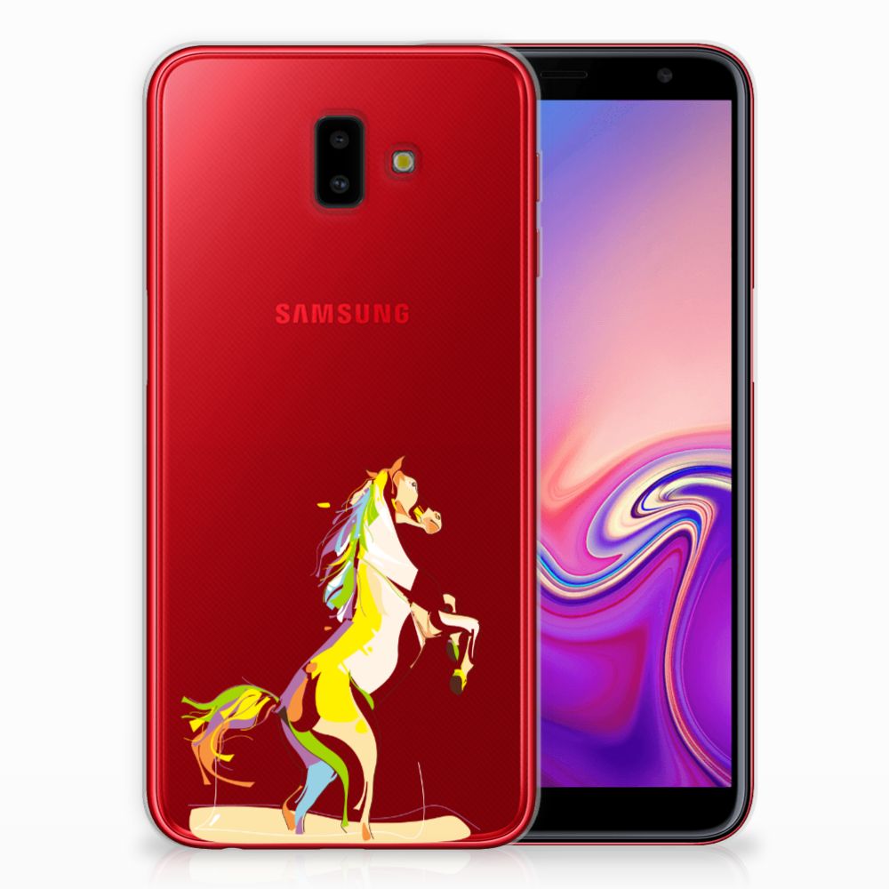 Samsung Galaxy J6 Plus (2018) Telefoonhoesje met Naam Horse Color
