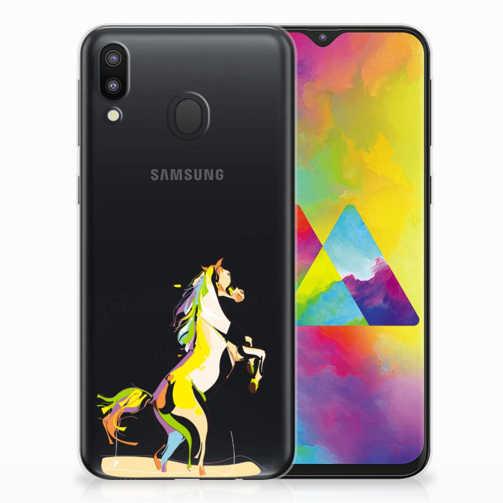 Samsung Galaxy M20 (Power) Telefoonhoesje met Naam Horse Color