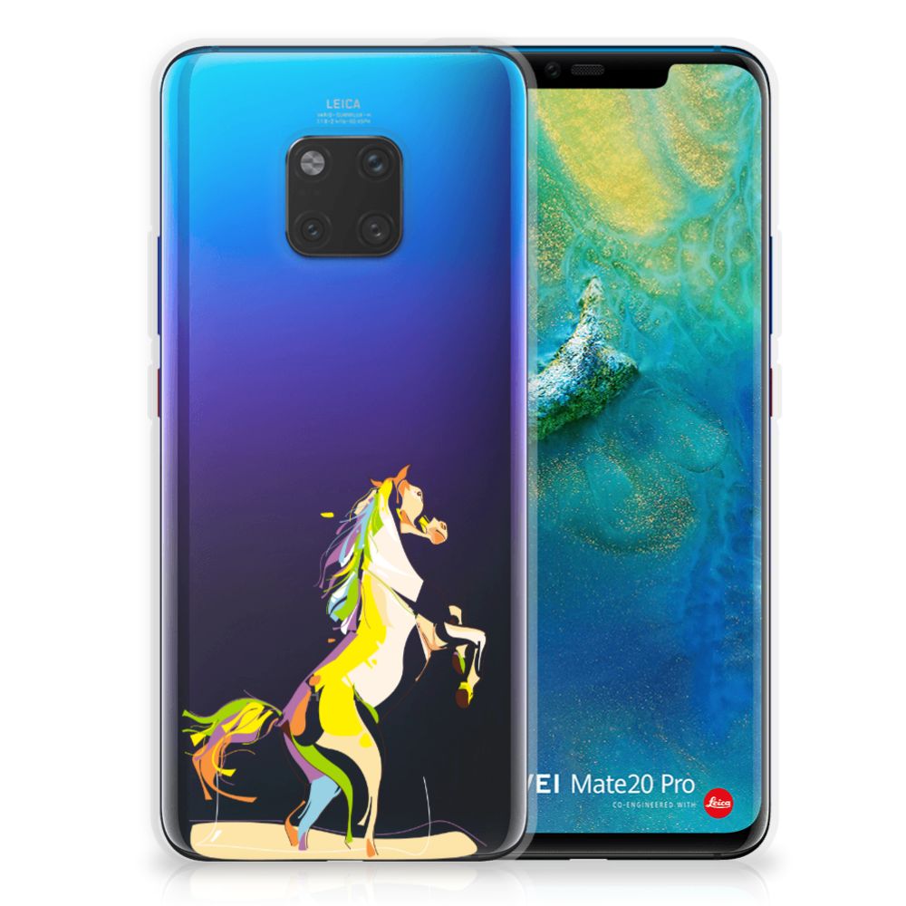 Huawei Mate 20 Pro Telefoonhoesje met Naam Horse Color