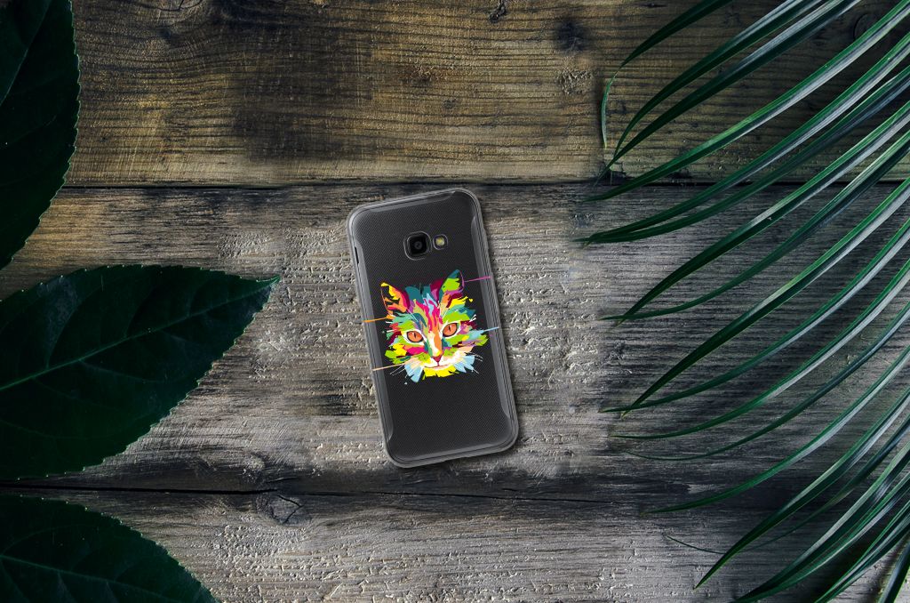 Samsung Galaxy Xcover 4 | Xcover 4s Telefoonhoesje met Naam Cat Color