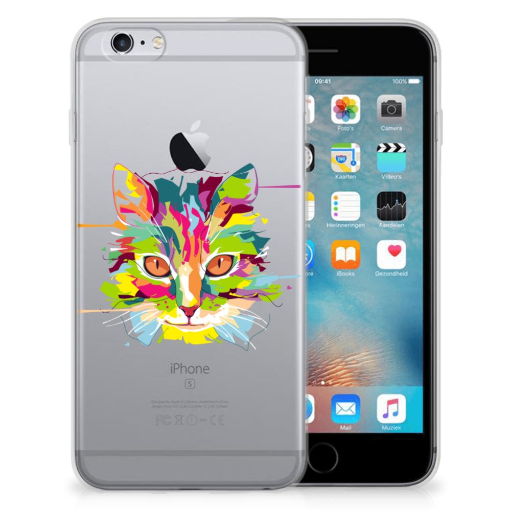 Apple iPhone 6 | 6s Telefoonhoesje met Naam Cat Color