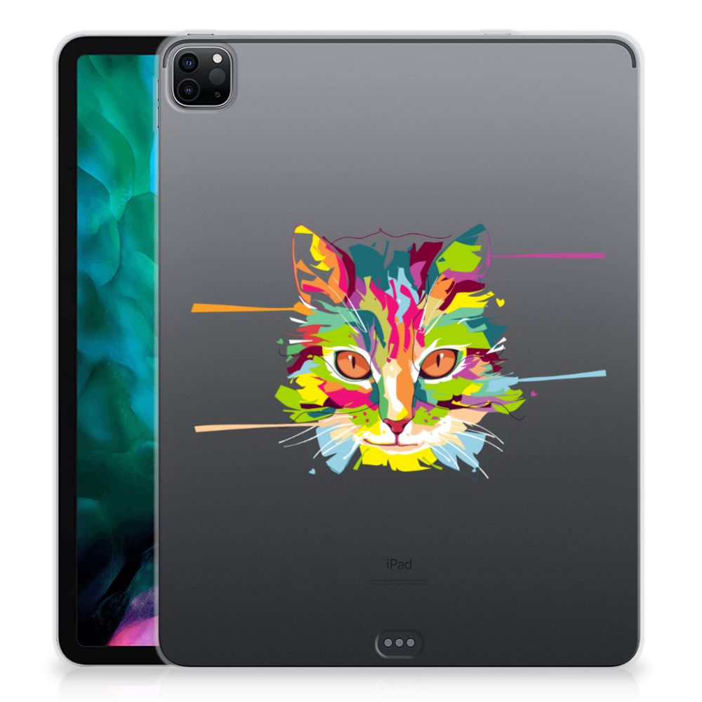 iPad Pro 12.9 (2020) | iPad Pro 12.9 (2021) Tablet Back Cover Cat Color