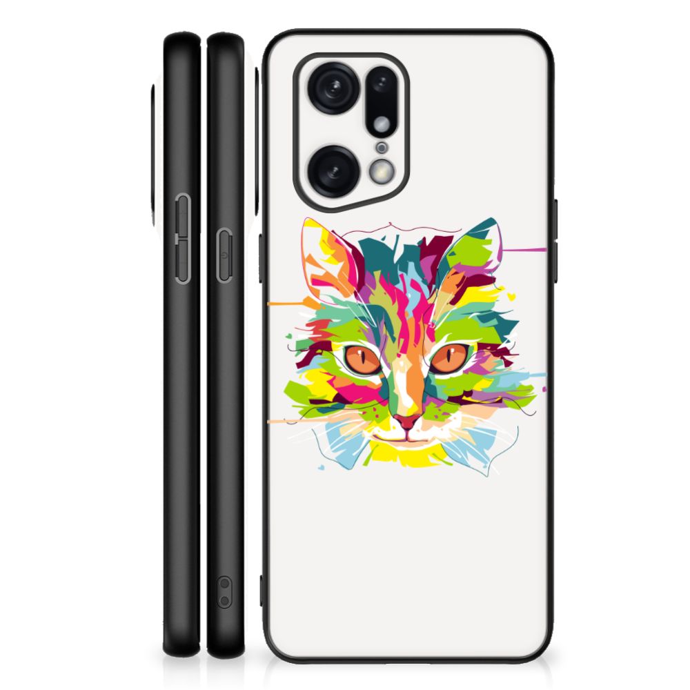 OPPO Find X5 Pro Hoesje Cat Color