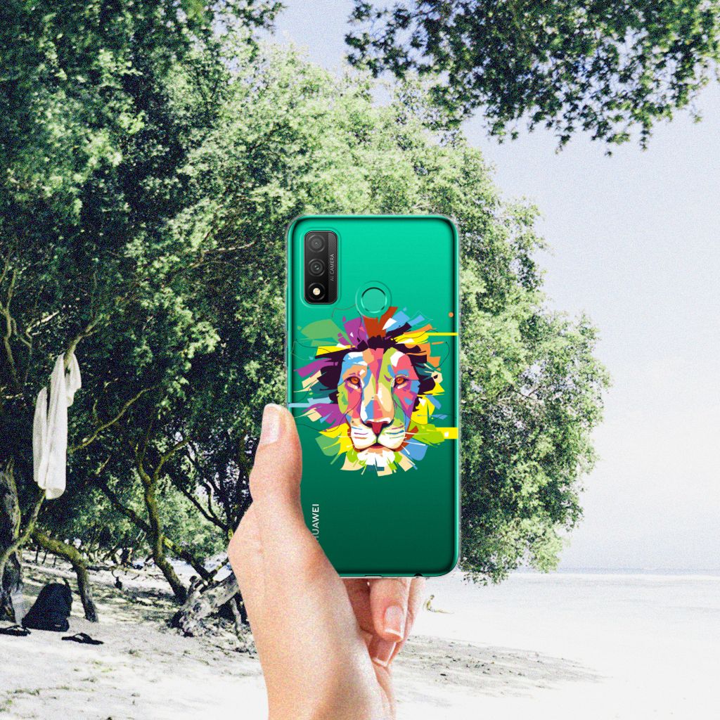 Huawei P Smart 2020 Telefoonhoesje met Naam Lion Color