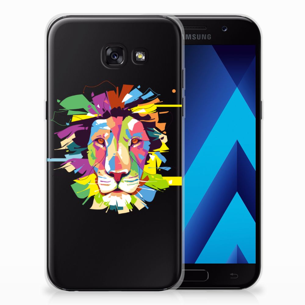 Samsung Galaxy A5 2017 Telefoonhoesje met Naam Lion Color