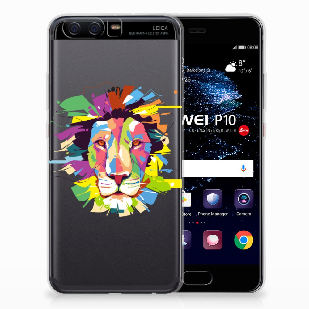 Huawei P10 Telefoonhoesje met Naam Lion Color