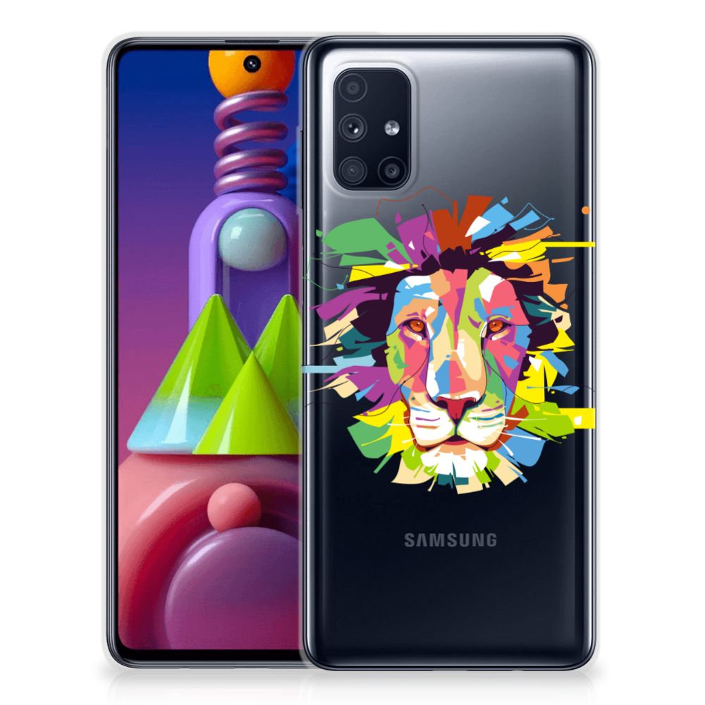 Samsung Galaxy M51 Telefoonhoesje met Naam Lion Color