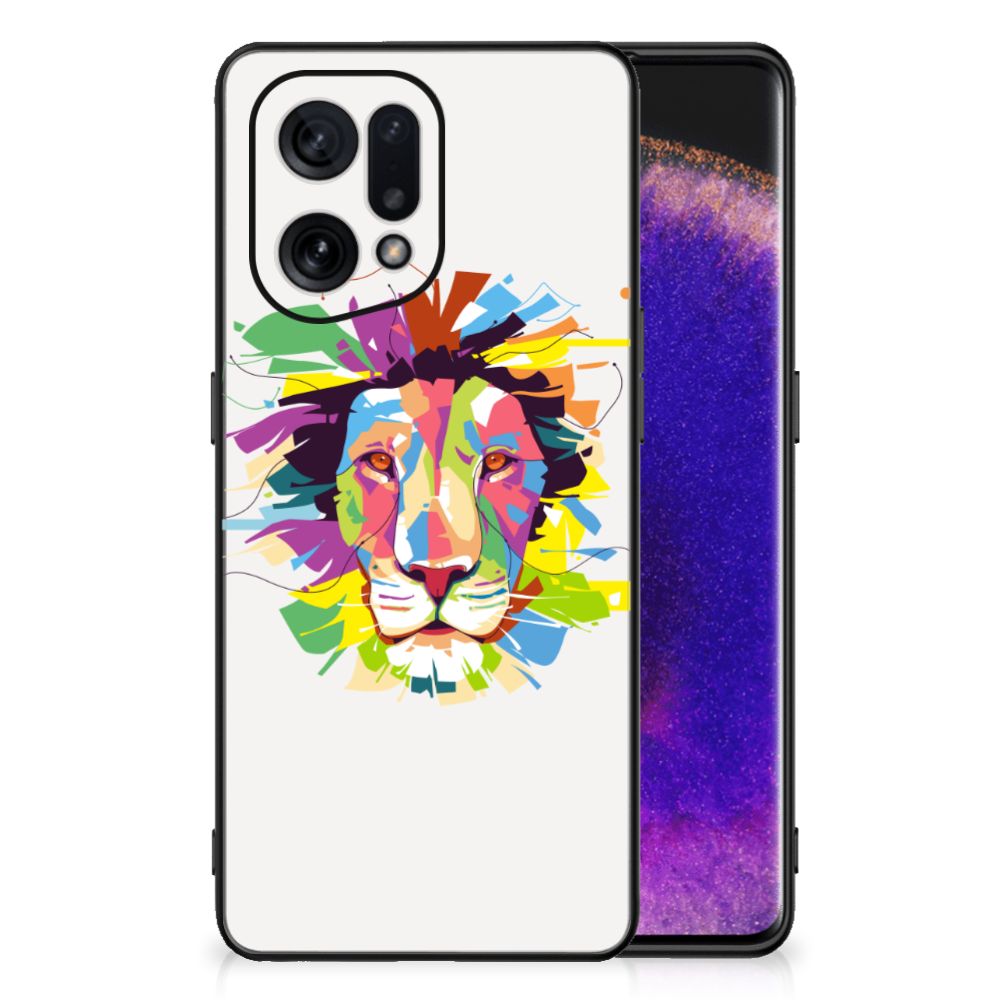 OPPO Find X5 Hoesje Lion Color