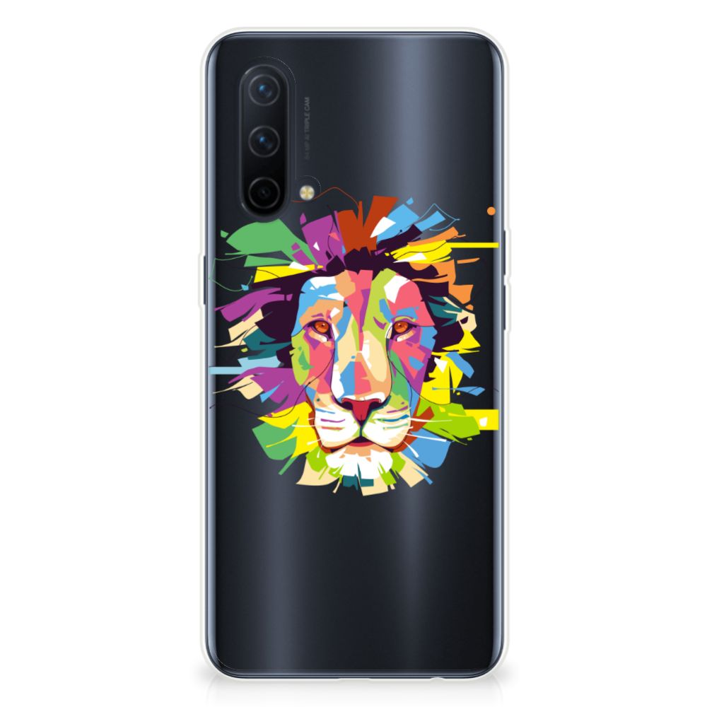 OnePlus Nord CE 5G Telefoonhoesje met Naam Lion Color