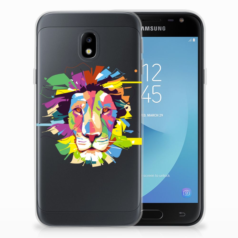 Samsung Galaxy J3 2017 Telefoonhoesje met Naam Lion Color
