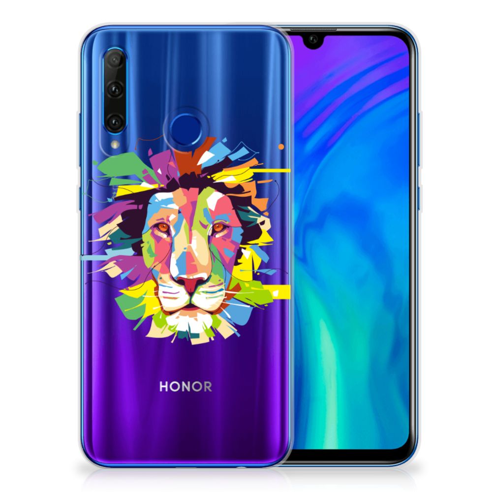 Honor 20 Lite Telefoonhoesje met Naam Lion Color