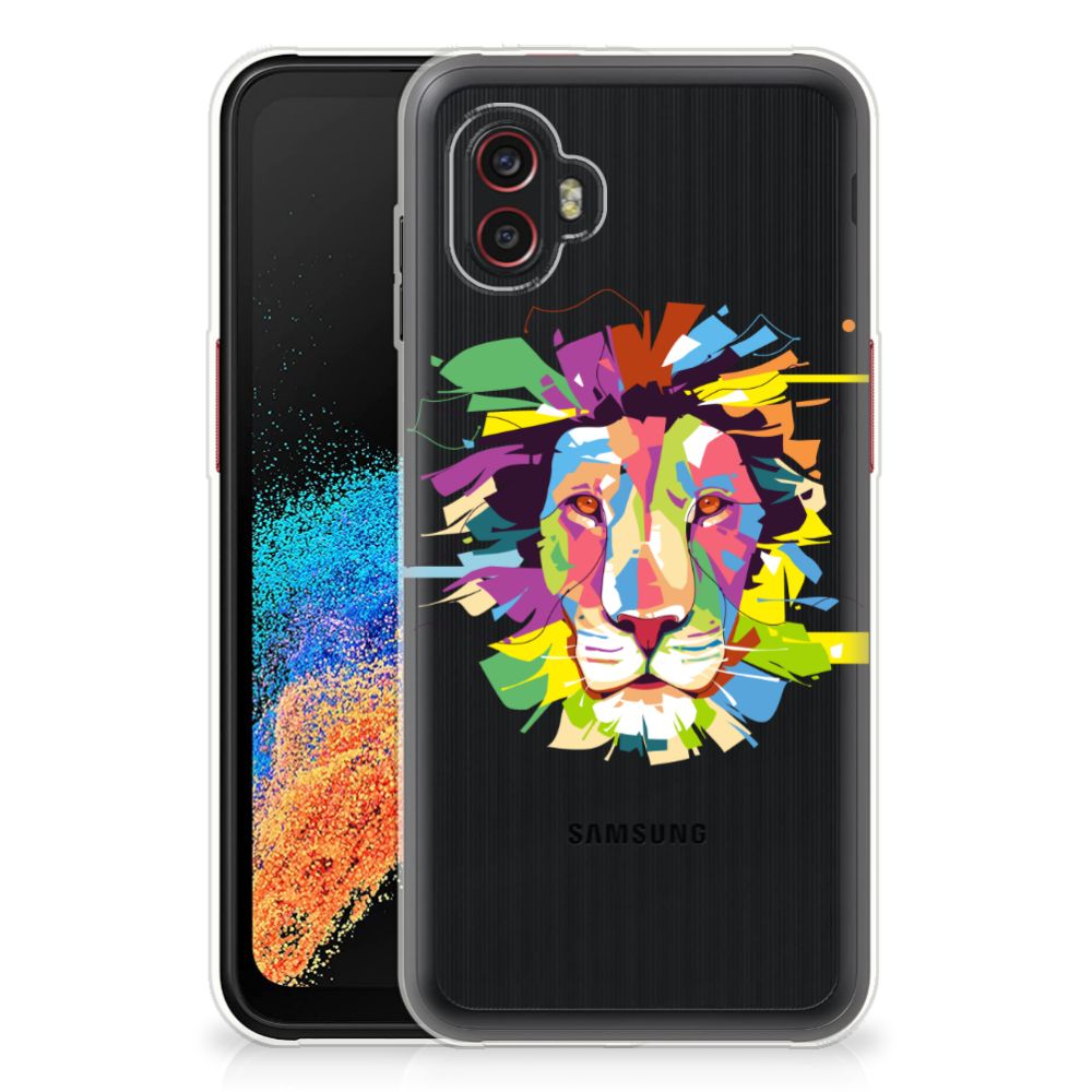 Samsung Galaxy Xcover 6 Pro Telefoonhoesje met Naam Lion Color
